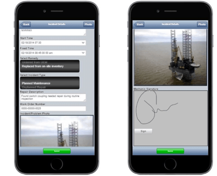 Thomas Guth used Estel Tech Anywhere to create a mobile maintenance and inspection app, designed for tablets and smartphones that would allow workers on the oil platform to record maintenance and inspection information, and update the database via Wi-Fi.