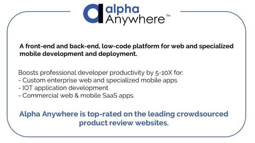 Estel Tech Anywhere low code mobile app development software