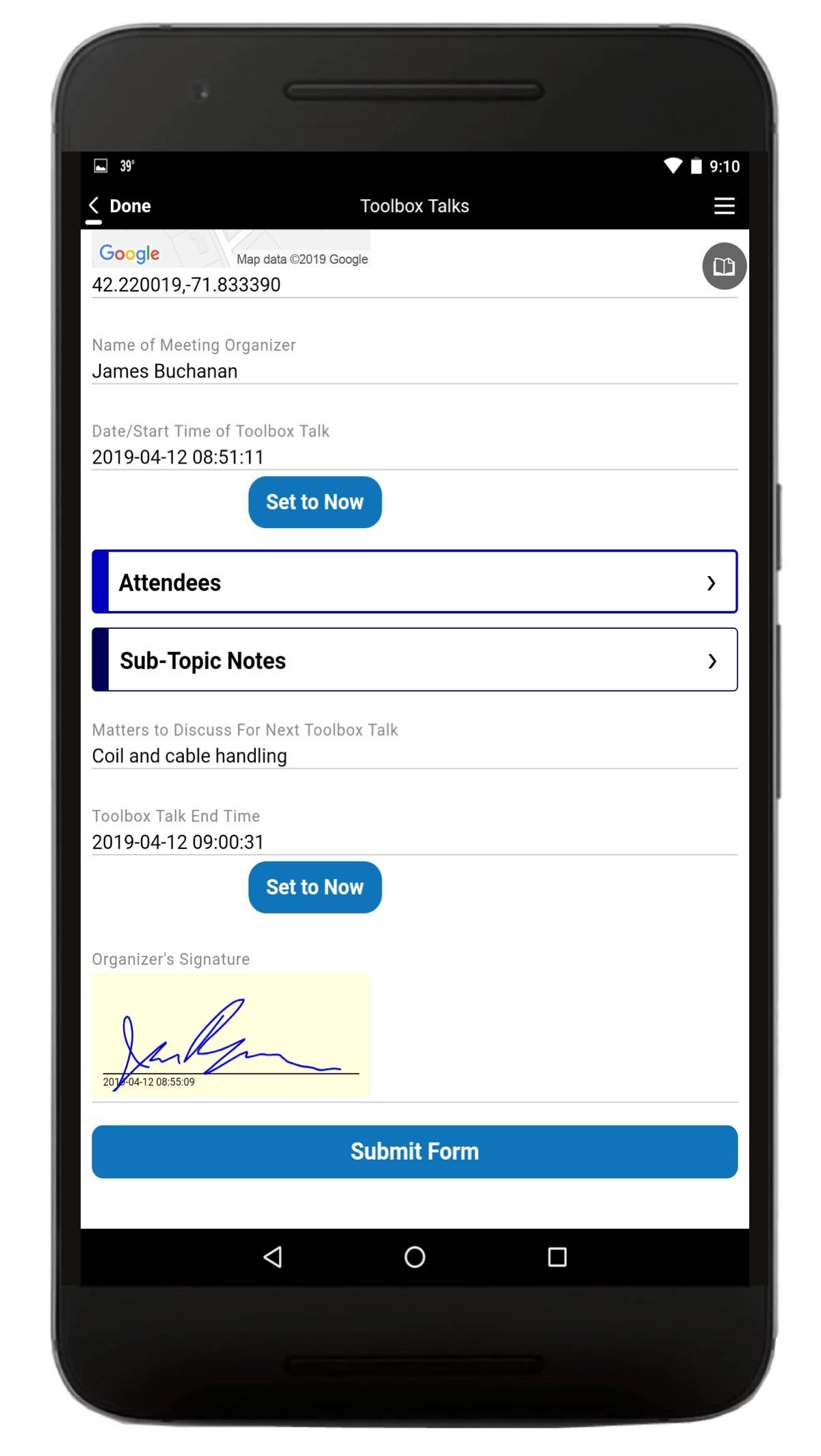 Safety Talk App Screenshot 2