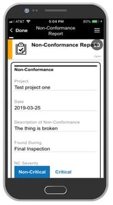 Estel Tech Non-Conformance Report App
