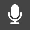 Speech to Text Audio Dark Square icon